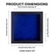 Black Wood Grain Shadow Box Frame with Acrylic Front - Royal Blue Suede Backing, 30 Sizes